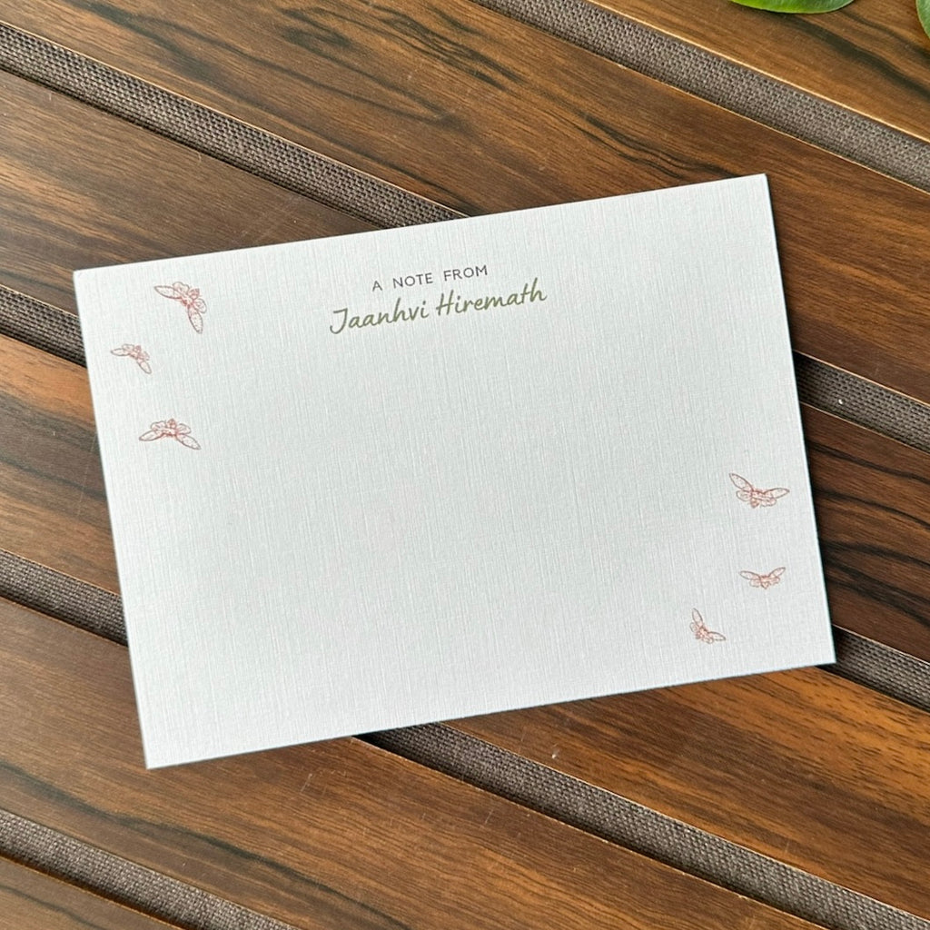 Dragonfly Custom Note-Cards Set