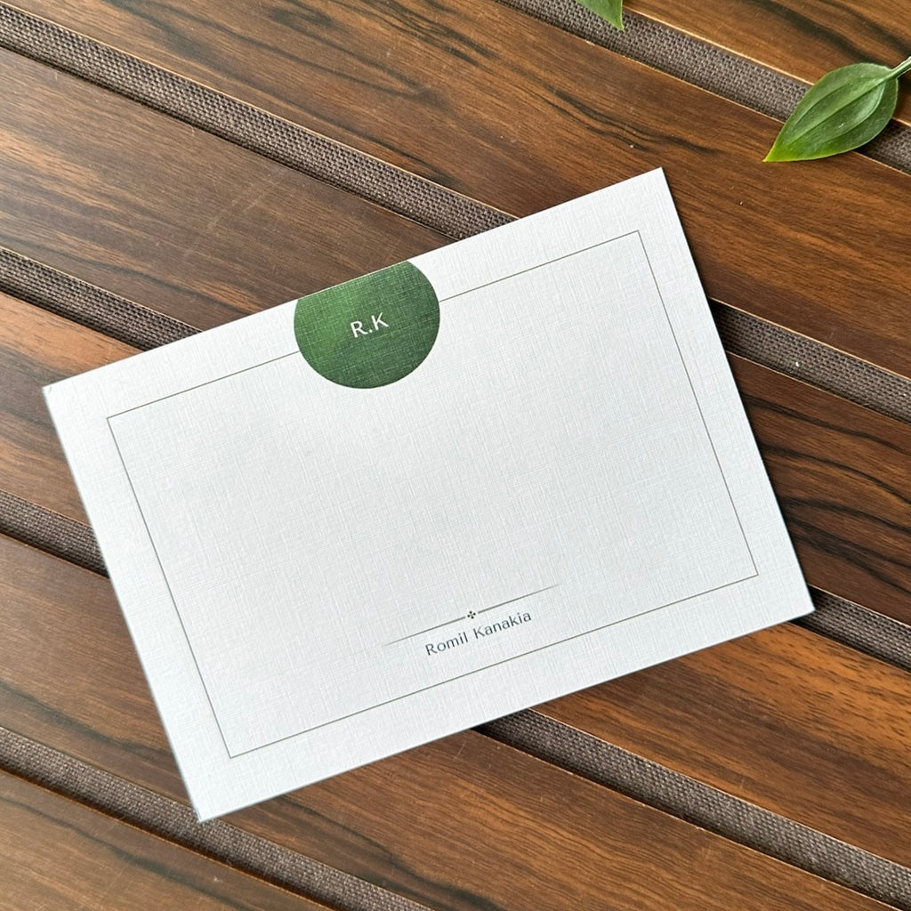 Emerald Custom Note-Cards Set