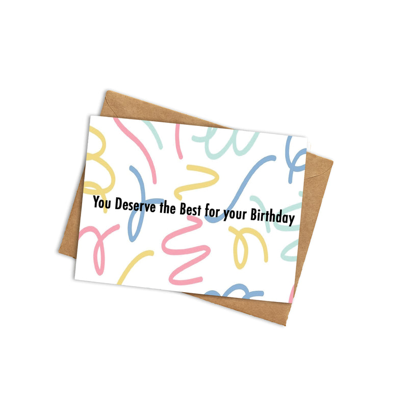 Best For Your Birthday Card