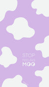Feeling Moo Lavender Wallpaper