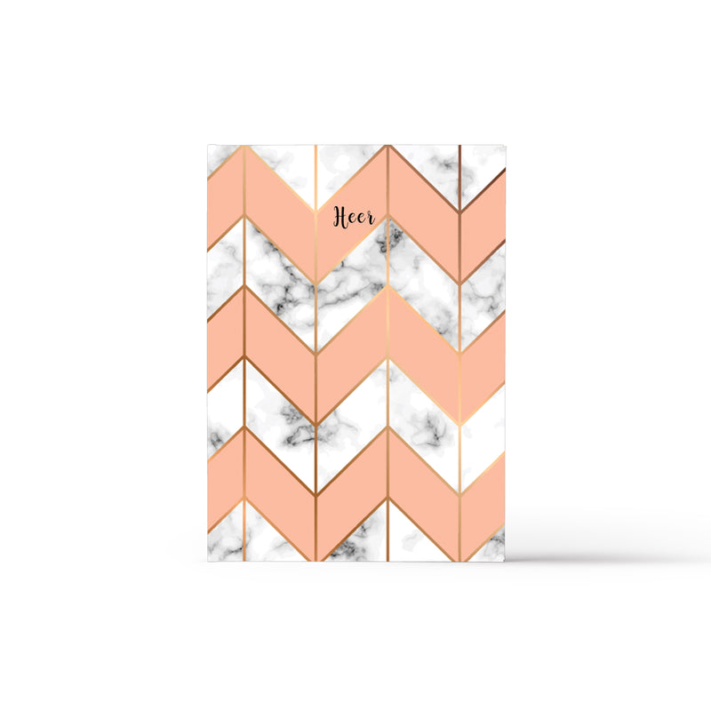 Pink Gold Marble Book