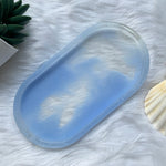 Blue Waves Resin Tray